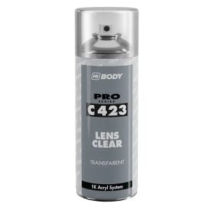 HB BODY C423 LENS CLEAR HEADLIGHT RESTORATION SPRAY, TRANSPARENT – 400ML AEROSOL