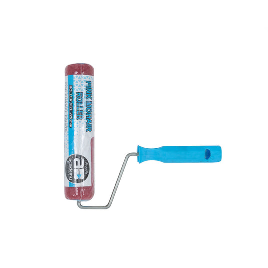 ACADEMY BRUSHWARE PINK MOHAIR ROLLER 225MM
